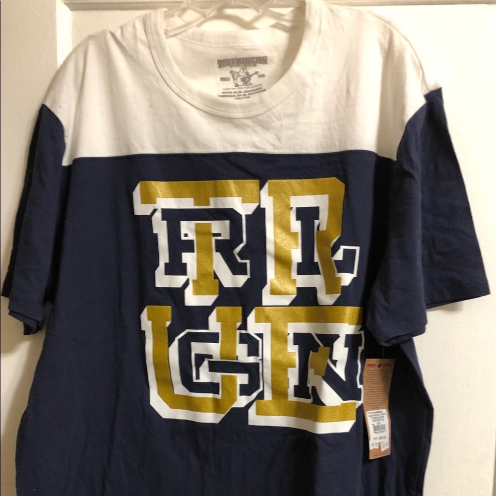 Men’s True Religion SS FTBL Crewneck Tee XXL